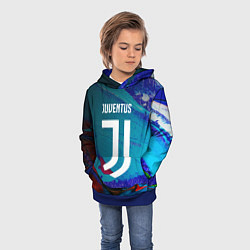 Толстовка-худи детская JUVENTUS ЮВЕНТУС, цвет: 3D-синий — фото 2