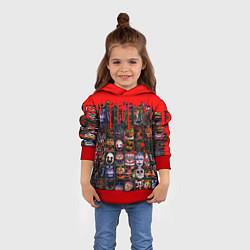 Толстовка-худи детская Five Nights At Freddys, цвет: 3D-красный — фото 2
