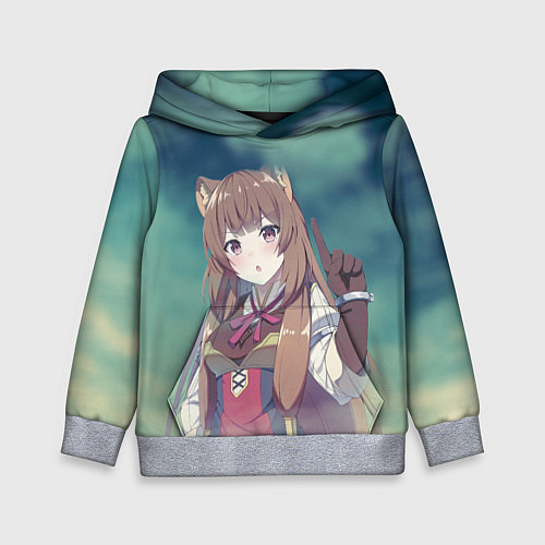 Детская толстовка Рафталия / 3D-Меланж – фото 1