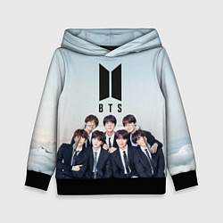 Толстовка-худи детская BTS, цвет: 3D-черный