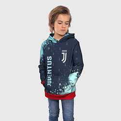 Толстовка-худи детская JUVENTUS ЮВЕНТУС, цвет: 3D-красный — фото 2