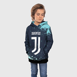 Толстовка-худи детская JUVENTUS ЮВЕНТУС, цвет: 3D-черный — фото 2