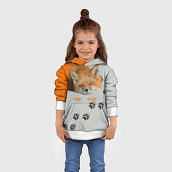 Толстовка-худи детская Фыр-Фыр, цвет: 3D-белый — фото 2