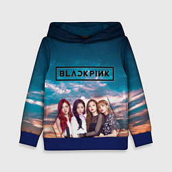 Толстовка-худи детская BlackPink, цвет: 3D-синий