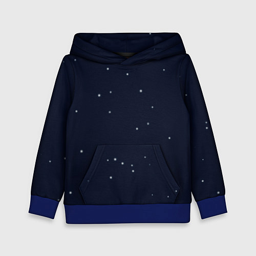 Детская толстовка Ночное небо / 3D-Синий – фото 1