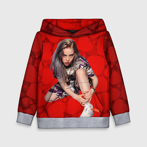 Детская толстовка Billie Eilish Билли Айлиш / 3D-Меланж – фото 1