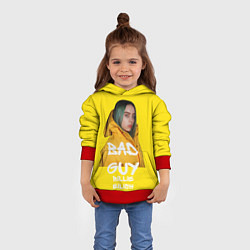 Толстовка-худи детская Billie Eilish Билли Айлиш, цвет: 3D-красный — фото 2