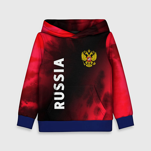 Детская толстовка RUSSIA РОССИЯ / 3D-Синий – фото 1