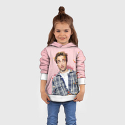 Толстовка-худи детская ROBERT PATTINSON, цвет: 3D-белый — фото 2