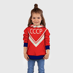 Толстовка-худи детская СССР хоккейная форма, цвет: 3D-синий — фото 2