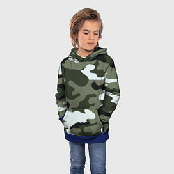 Толстовка-худи детская Camouflage 2, цвет: 3D-синий — фото 2