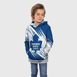Толстовка-худи детская Toronto Maple Leafs,, цвет: 3D-меланж — фото 2