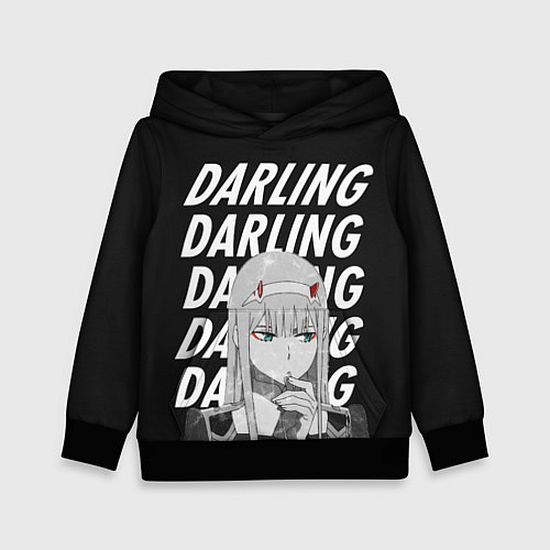 Детская толстовка ZeroTwo Darling in the Franx / 3D-Черный – фото 1