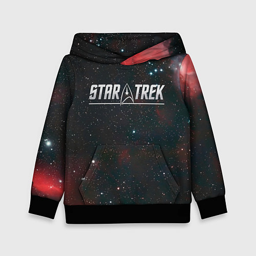 Детская толстовка Startrek iron logo and space / 3D-Черный – фото 1