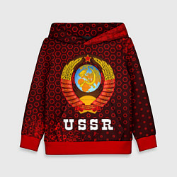 Толстовка-худи детская USSR СССР, цвет: 3D-красный
