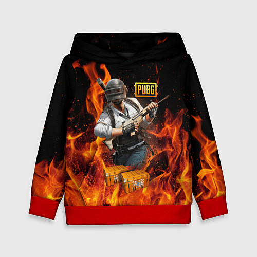 Детская толстовка PUBG / 3D-Красный – фото 1