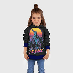Толстовка-худи детская I WILL BE BACK TERMINATOR, цвет: 3D-синий — фото 2
