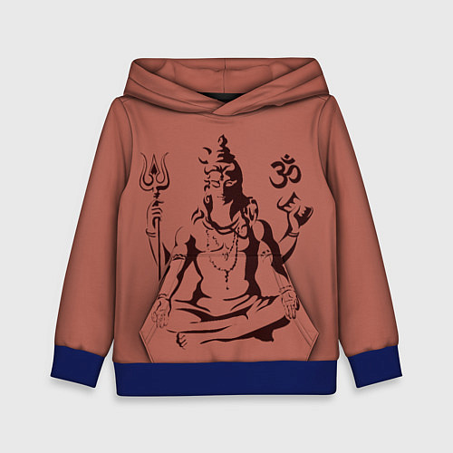 Детская толстовка Бог Шива / 3D-Синий – фото 1