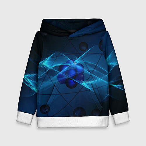 Детская толстовка Атом / 3D-Белый – фото 1