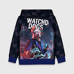 Толстовка-худи детская Watch Dogs: Legion, цвет: 3D-синий