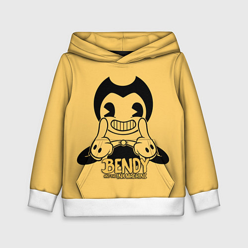 Детская толстовка Bendy And The Ink Machine / 3D-Белый – фото 1