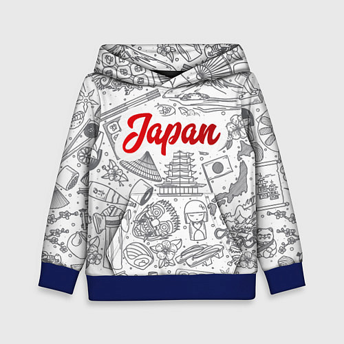 Детская толстовка Япония Z / 3D-Синий – фото 1