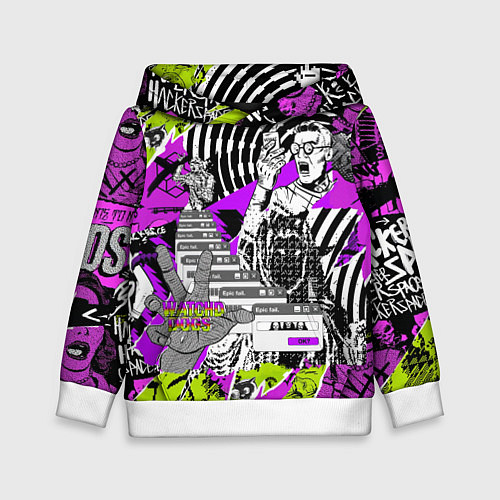 Детская толстовка Watch Dogs: Legion / 3D-Белый – фото 1