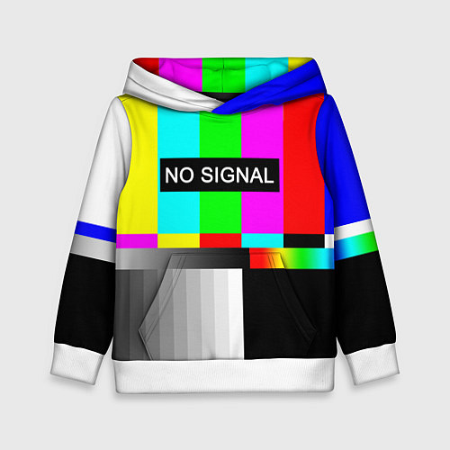 Детская толстовка NO SIGNAL / 3D-Белый – фото 1