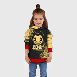 Толстовка-худи детская Bendy And The Ink Machine, цвет: 3D-красный — фото 2
