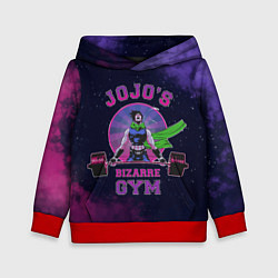 Толстовка-худи детская JoJo’s Bizarre Adventure Gym, цвет: 3D-красный