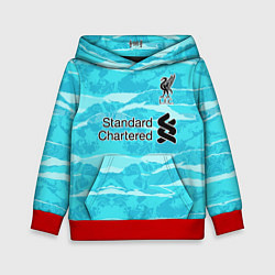 Толстовка-худи детская LIVERPOOL выездная сезон 2021, цвет: 3D-красный