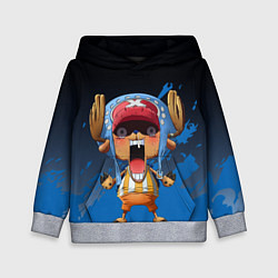Толстовка-худи детская One Piece Тони Чоппер, цвет: 3D-меланж