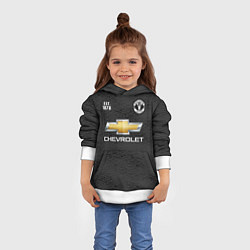 Толстовка-худи детская MANCHESTER UNITED 2021 - AWAY, цвет: 3D-белый — фото 2