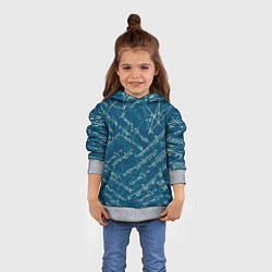 Толстовка-худи детская Математика, цвет: 3D-меланж — фото 2