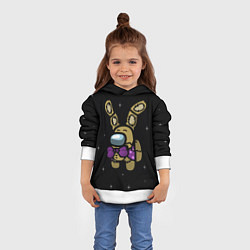 Толстовка-худи детская AMONG US, цвет: 3D-белый — фото 2