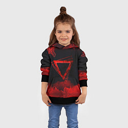 Толстовка-худи детская FIRE, цвет: 3D-черный — фото 2