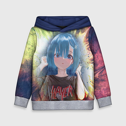 Детская толстовка Rem Slayer / 3D-Меланж – фото 1