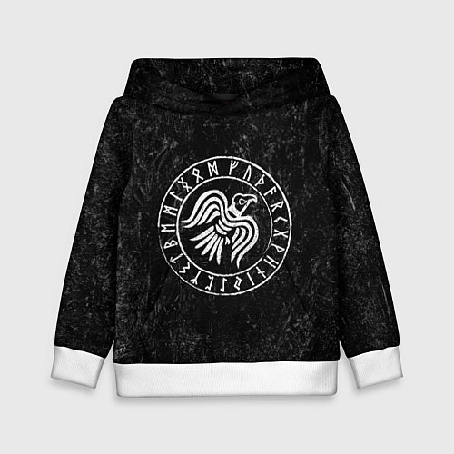 Детская толстовка Ворон Одина / 3D-Белый – фото 1