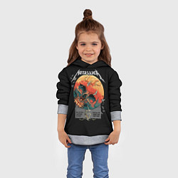 Толстовка-худи детская Metallica, цвет: 3D-меланж — фото 2