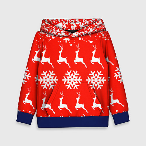 Детская толстовка New Year / 3D-Синий – фото 1