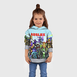 Толстовка-худи детская ROBLOX, цвет: 3D-меланж — фото 2