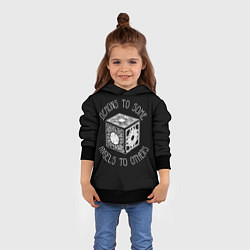 Толстовка-худи детская Lemarshans box, цвет: 3D-черный — фото 2