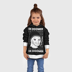 Толстовка-худи детская OK DOOMER, цвет: 3D-белый — фото 2