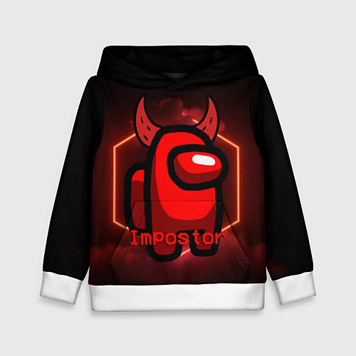 Детская толстовка AMONG US IMPOSTOR / 3D-Белый – фото 1