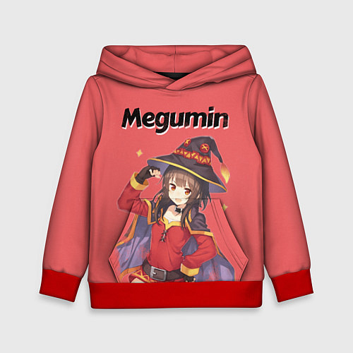 Детская толстовка Megumin / 3D-Красный – фото 1