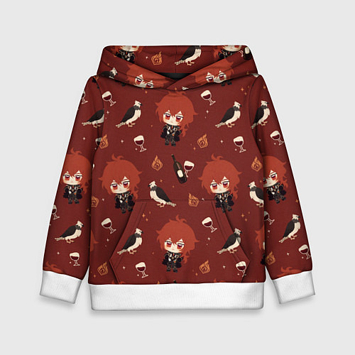 Детская толстовка Genshin Impact / 3D-Белый – фото 1