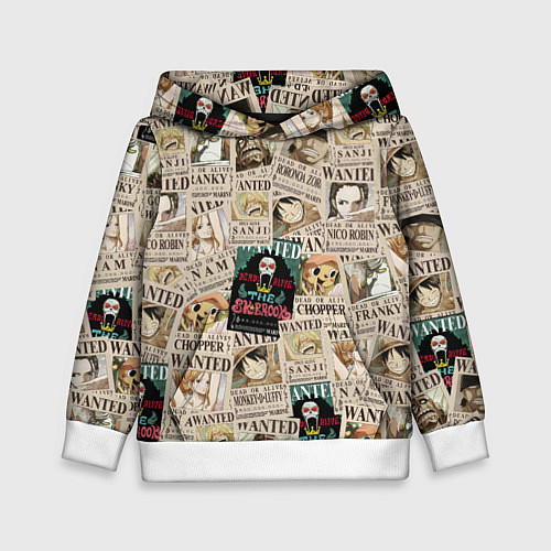 Детская толстовка Ван пис / 3D-Белый – фото 1