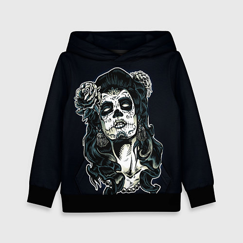 Детская толстовка Санта Муэрте / 3D-Черный – фото 1