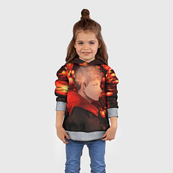 Толстовка-худи детская Итадори, цвет: 3D-меланж — фото 2