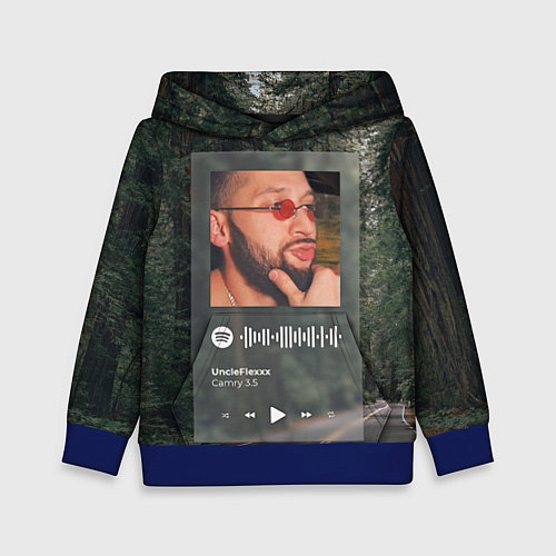 Детская толстовка Camry 3 5 Spotify - QR / 3D-Синий – фото 1